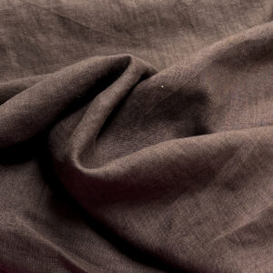 Steinvasket lin, 185 g: Brun / pris per 0,5 meter