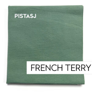 GOTS french terry - PISTASJ / pris per 0,5 m