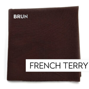 GOTS french terry - BRUN / pris per 0,5 m