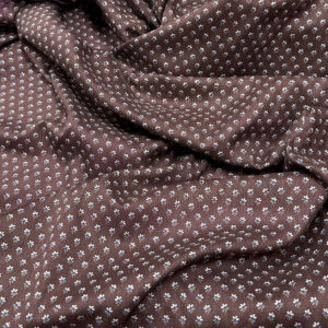 Vevd bomull/lin - brun / per 0,5 meter