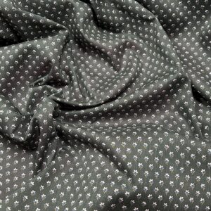 Vevd bomull/lin - grønn / per 0,5 meter