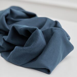 Mind the maker GOTS børstet college - Thunder blue / per 0,5 m