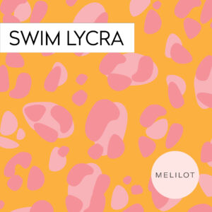 Swim lycra: Leo oransje / per 0,5 m