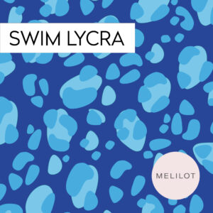 Swim lycra: Leo blå / per 0,5 m
