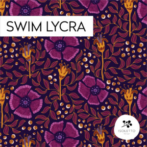 Swim lycra: Fibbla magenta / per 0,5 m