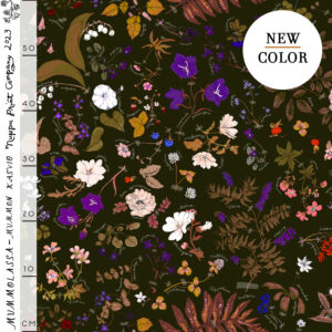 Mummon kasvio, dark olive - økologisk bomullsjersey / per 0,5 m