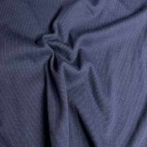 GOTS grovstrikket ribb - MARINE / pris per 0,5 m