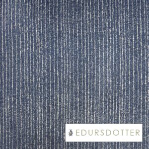 Jaquardstrikket jersey i bomull og merinoull - Lotus rand marine / per 0,5 m