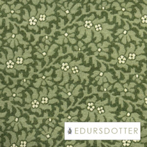 Jaquardstrikket jersey i bomull og merinoull - Odetta oliven / per 0,5 m