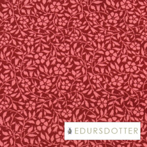 Jaquardstrikket jersey - Vinca rød / per 0,5 m