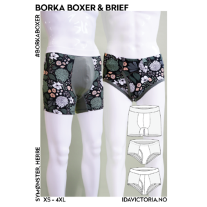 Borka boxer & brief, herre (XS-4XL)