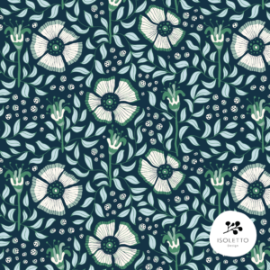 Fibbla turkis - GOTS bomullsjersey / per 0,5 m