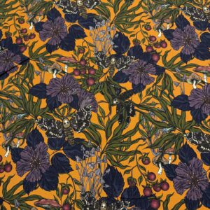 Dark Garden - GOTS bomullsjersey / per 0,5 m