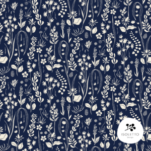 Samla blå - GOTS bomullsjersey / per 0,5 m