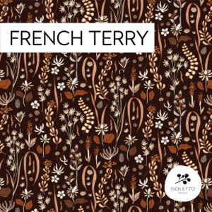 Samla brun - GOTS french terry / 0,5 m