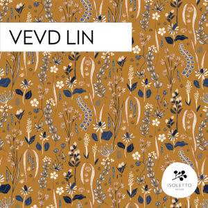 Vevd lin: Samla oker / per 0,5 m